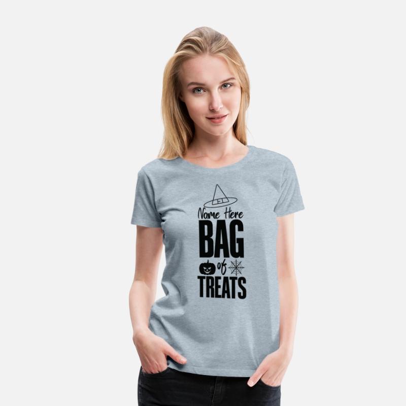 Name here bag of treats T shirt