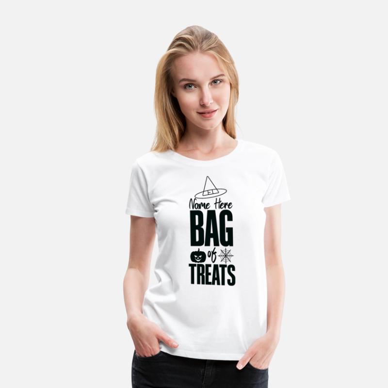 Name here bag of treats T shirt