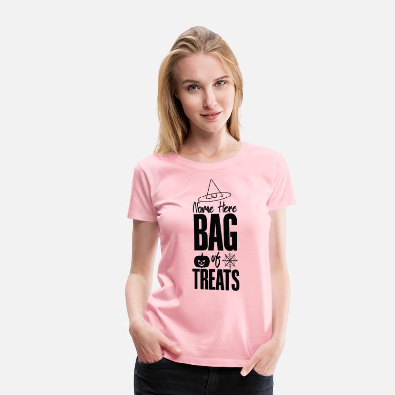 Name here bag of treats T shirt