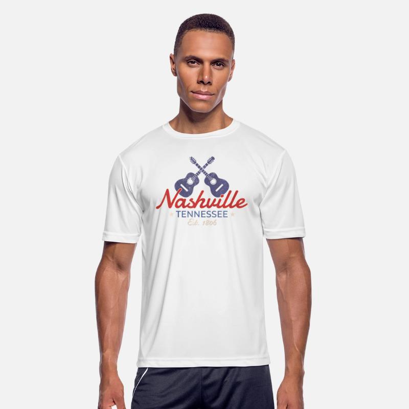 Nashville Tennessee Est 1806 Distressed Guitar