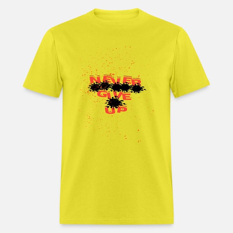 Never Give Up Graffiti Splatter Design