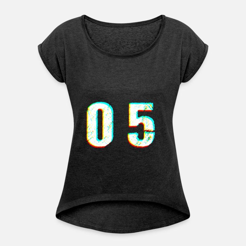 number digit 5 glitch Festival gift