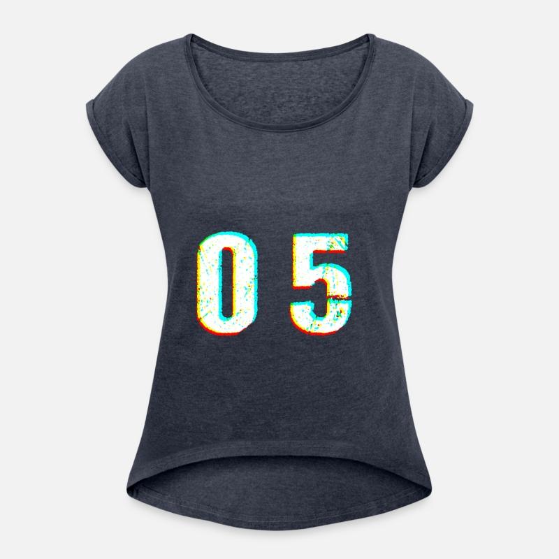 number digit 5 glitch Festival gift