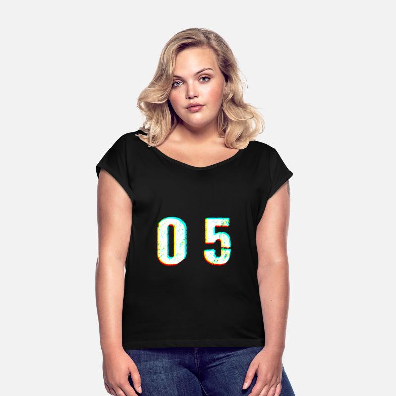 number digit 5 glitch Festival gift