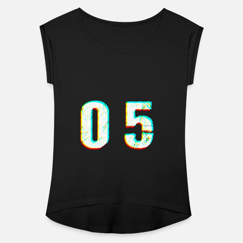 number digit 5 glitch Festival gift