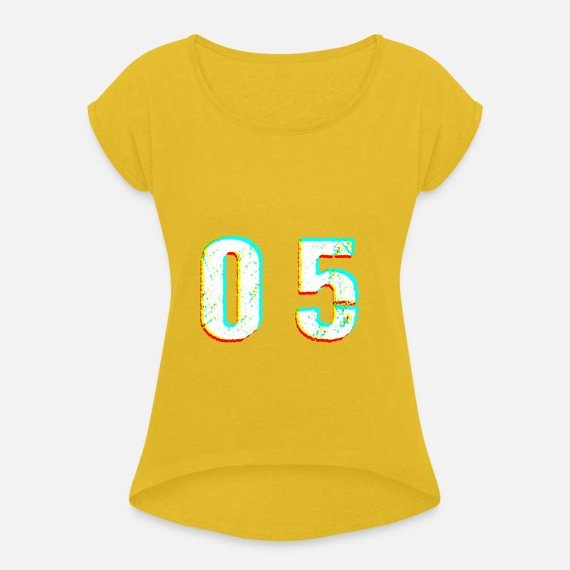 number digit 5 glitch Festival gift