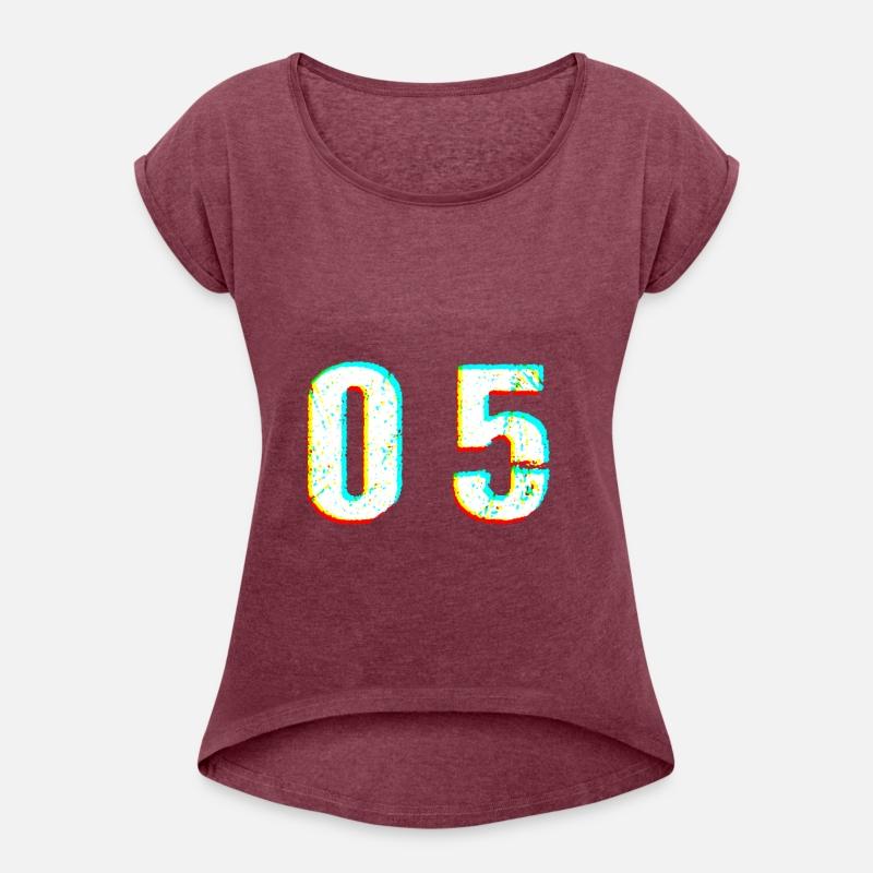 number digit 5 glitch Festival gift