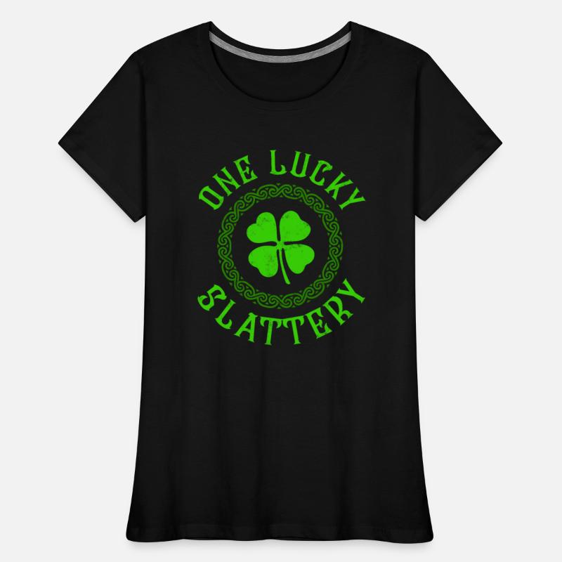 One Lucky Slattery Irish Family Four Leaf Clover