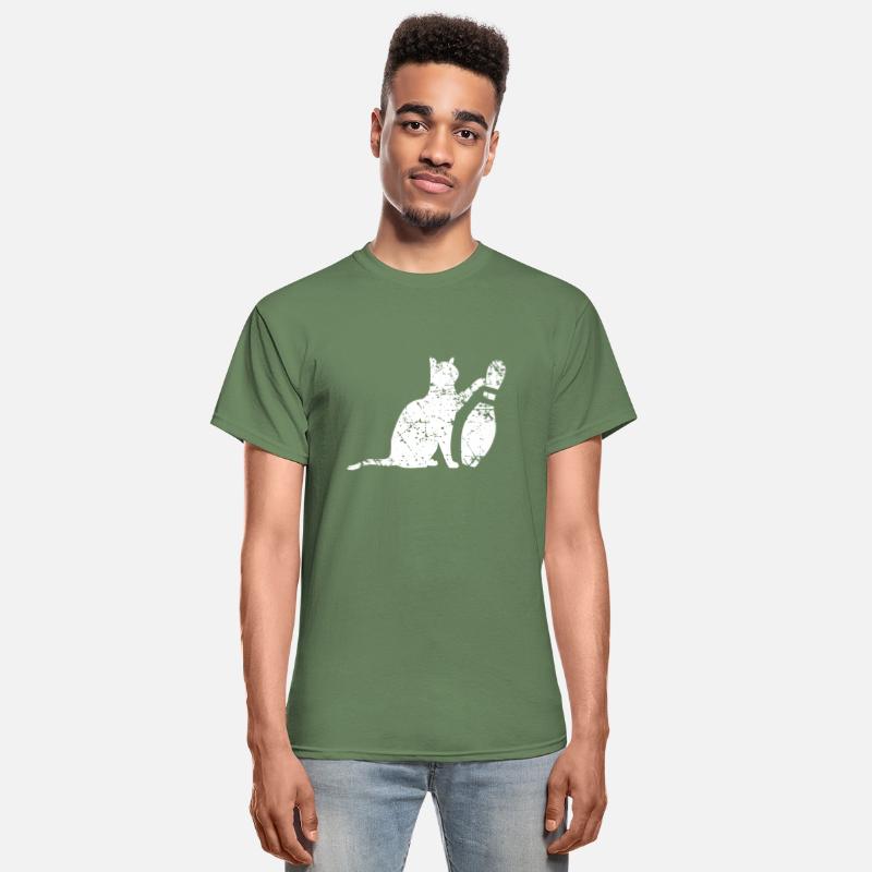 Ornery Alley Cat Tipping Bowling Pin