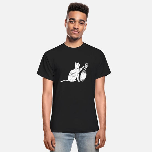 Ornery Alley Cat Tipping Bowling Pin