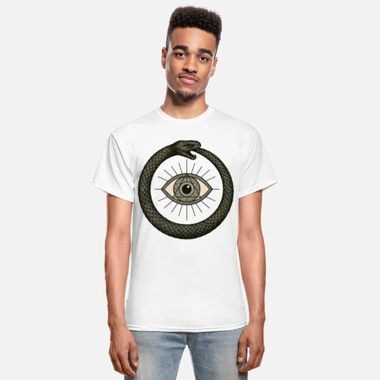 Ouroboros Around Third Eye Symbol