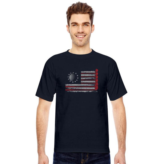 Patriotic American Golfer USA Flag Golf Club Golf