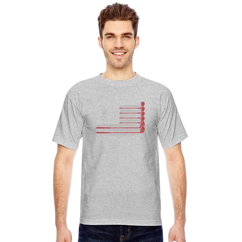 Patriotic American Golfer USA Flag Golf Club Golf