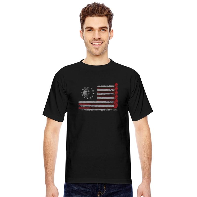 Patriotic American Golfer USA Flag Golf Club Golf