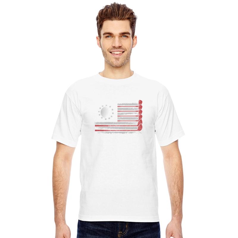 Patriotic American Golfer USA Flag Golf Club Golf