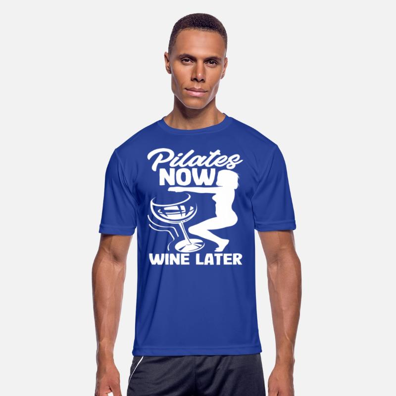 Pilates Now Wine Later Fun Graphic