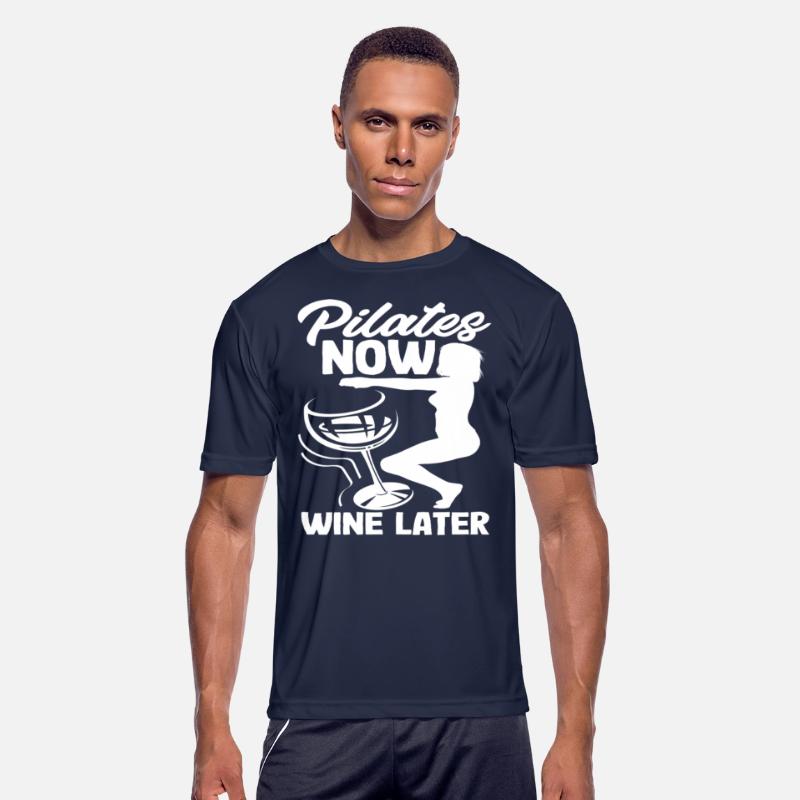 Pilates Now Wine Later Fun Graphic