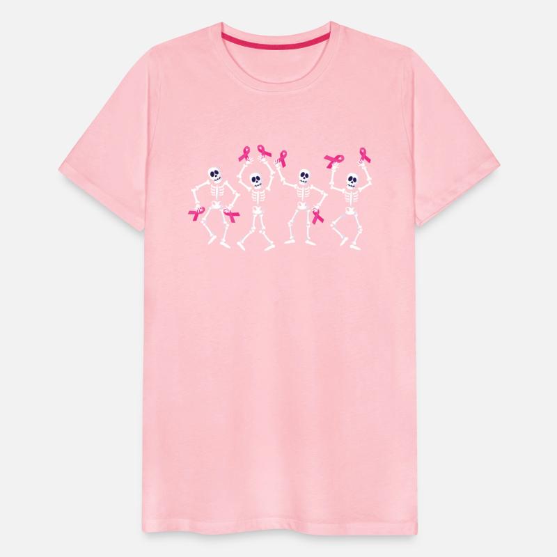 Pink Ribbon Breast Cancer Awareness Skeleton