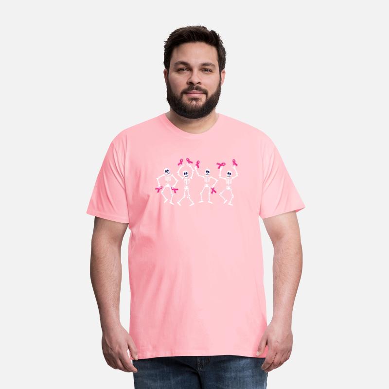 Pink Ribbon Breast Cancer Awareness Skeleton