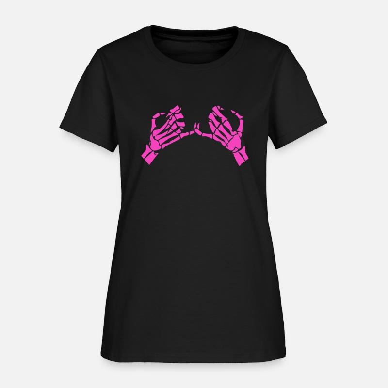 Pinky Promise Skeleton Hands Pink