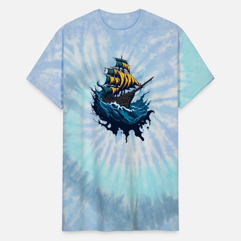 Pirate Ship in Stormy Seas