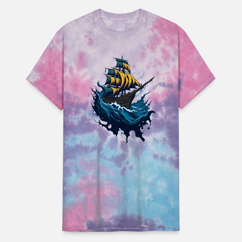 Pirate Ship in Stormy Seas