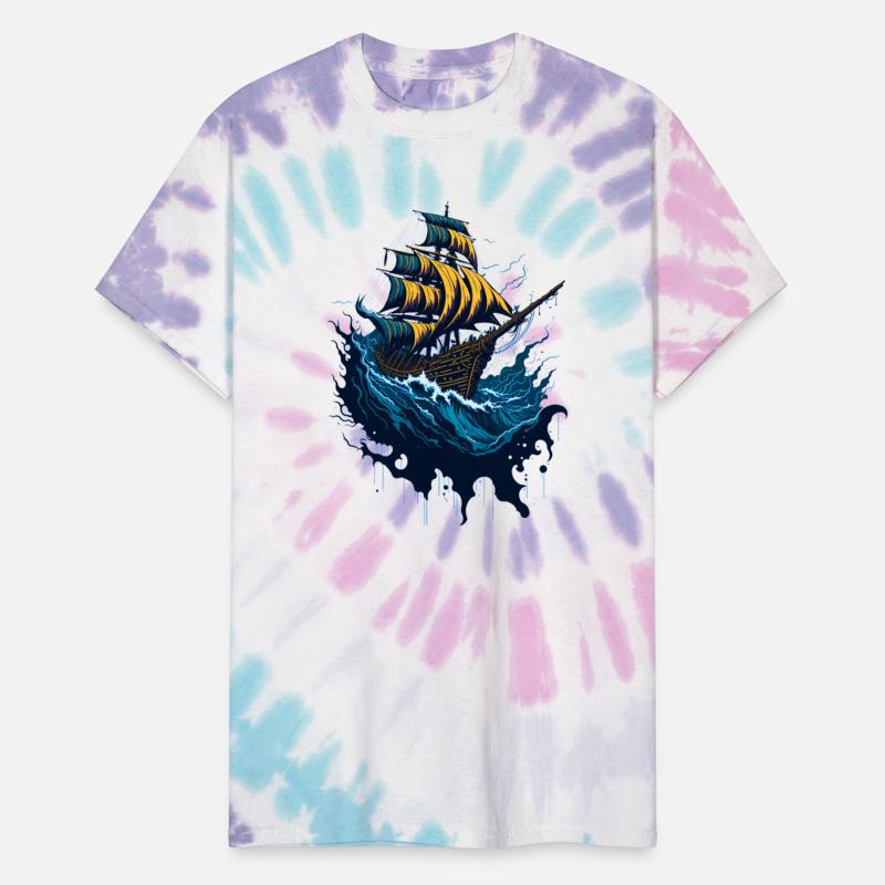 Pirate Ship in Stormy Seas