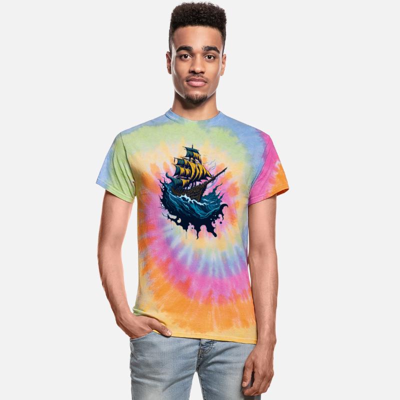 Pirate Ship in Stormy Seas