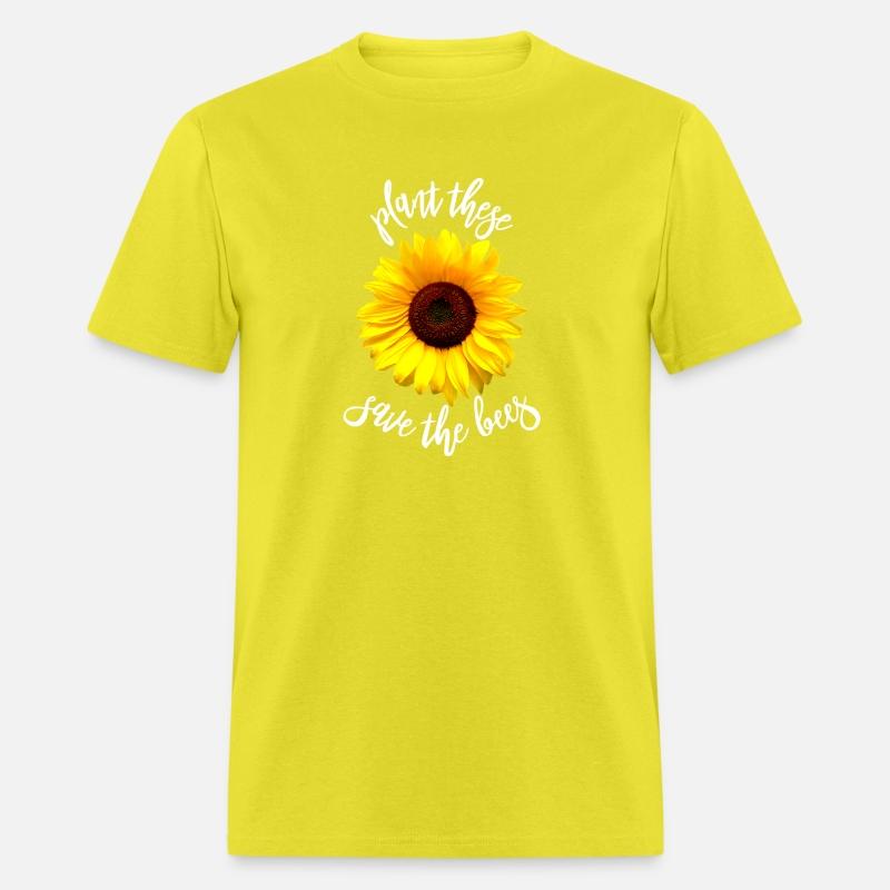 Plant These Save The Bees Sunflower T Shirt Flower
