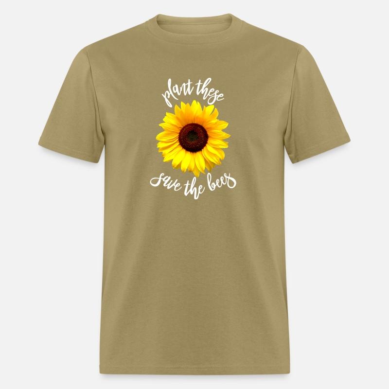 Plant These Save The Bees Sunflower T Shirt Flower