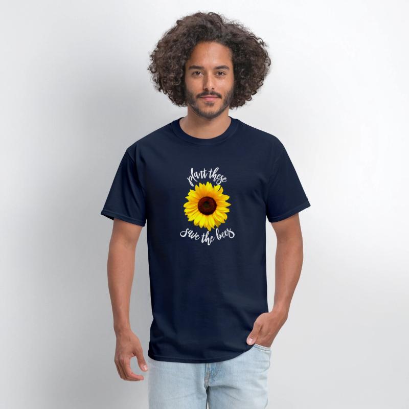 Plant These Save The Bees Sunflower T Shirt Flower