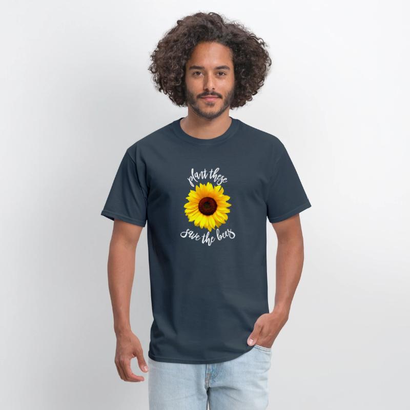 Plant These Save The Bees Sunflower T Shirt Flower