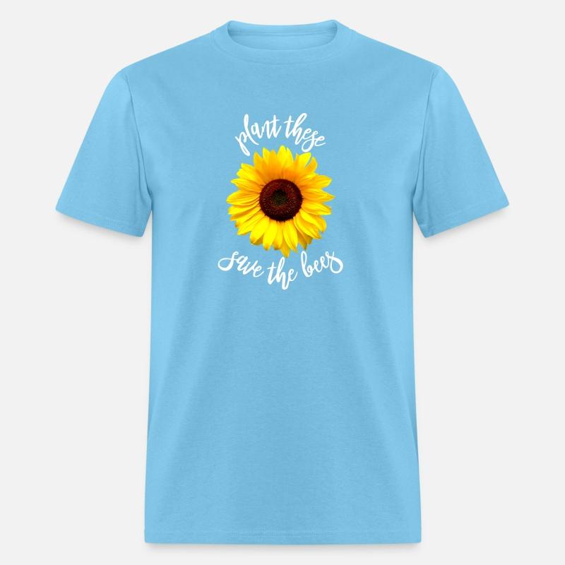 Plant These Save The Bees Sunflower T Shirt Flower
