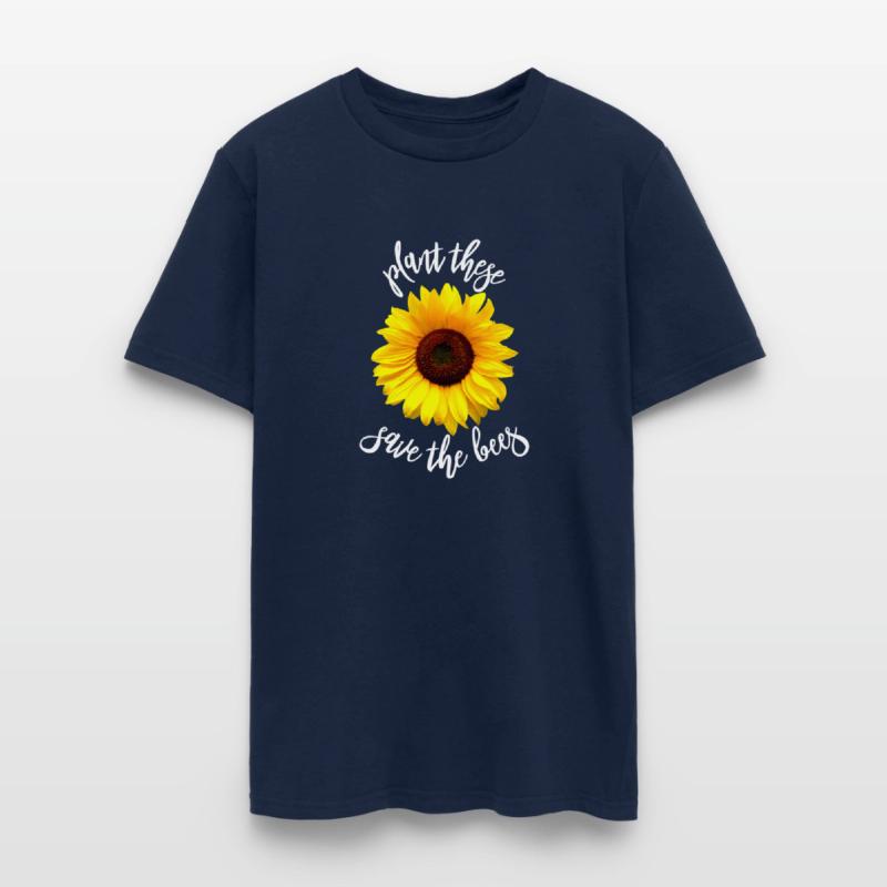 Plant These Save The Bees Sunflower T Shirt Flower