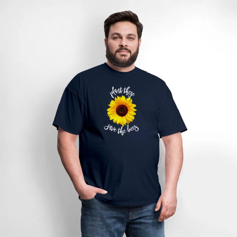 Plant These Save The Bees Sunflower T Shirt Flower