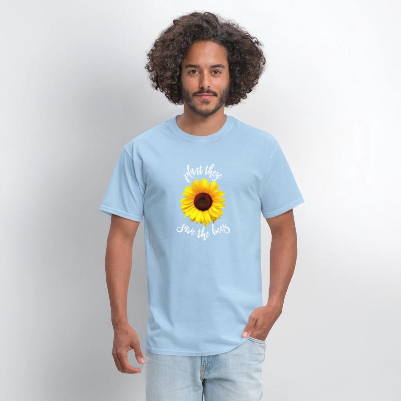 Plant These Save The Bees Sunflower T Shirt Flower