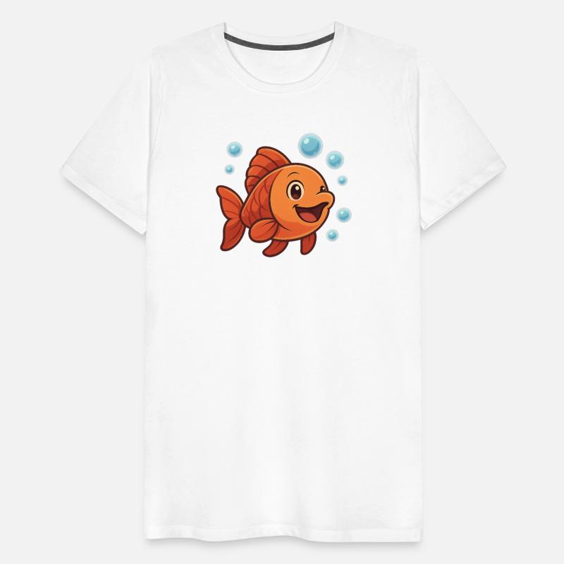 Playful Cartoon Goldfish Design