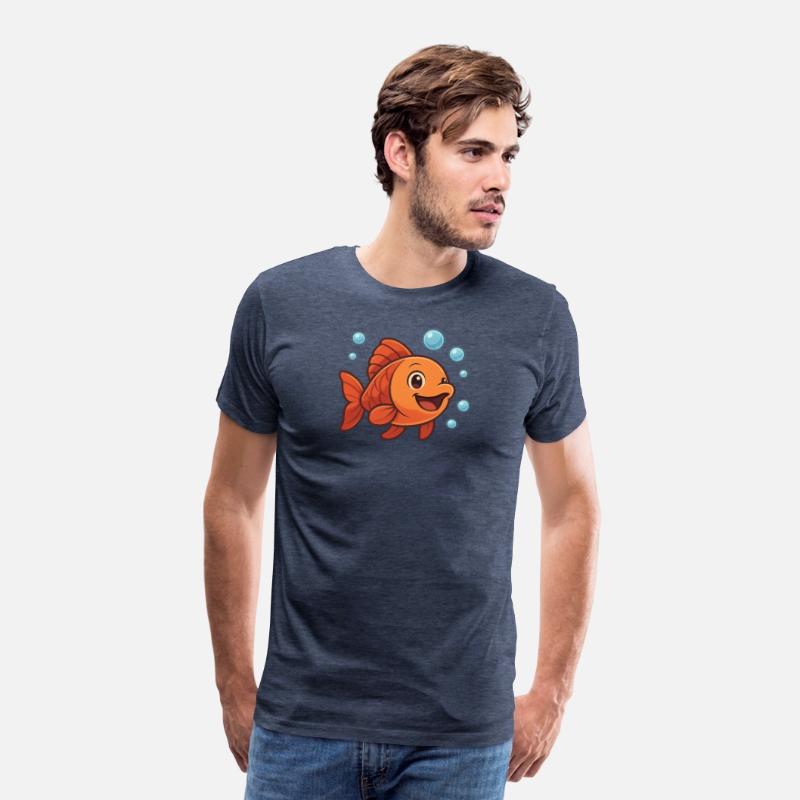Playful Cartoon Goldfish Design