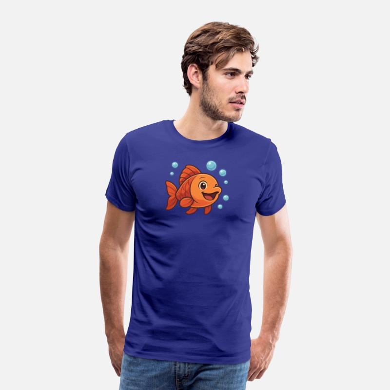 Playful Cartoon Goldfish Design