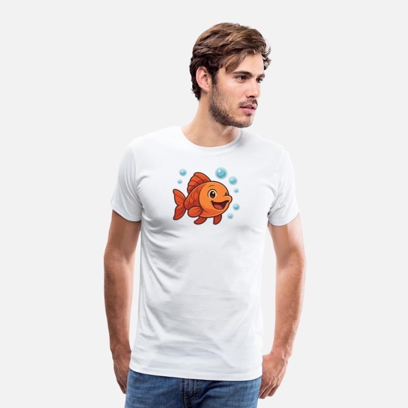 Playful Cartoon Goldfish Design