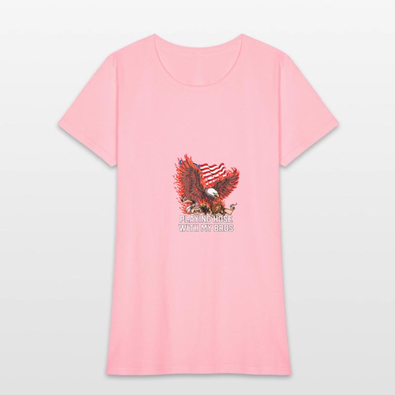 Playing Hose with Bros Funny Firefighter Humor Fir