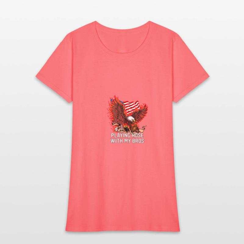 Playing Hose with Bros Funny Firefighter Humor Fir