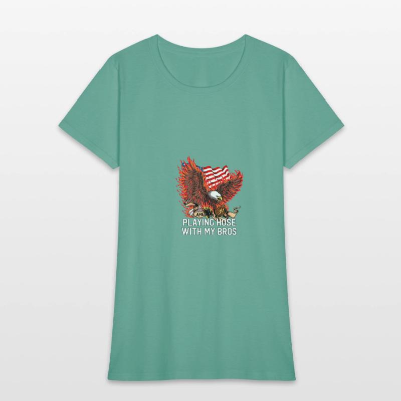 Playing Hose with Bros Funny Firefighter Humor Fir