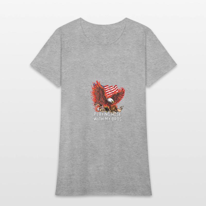 Playing Hose with Bros Funny Firefighter Humor Fir