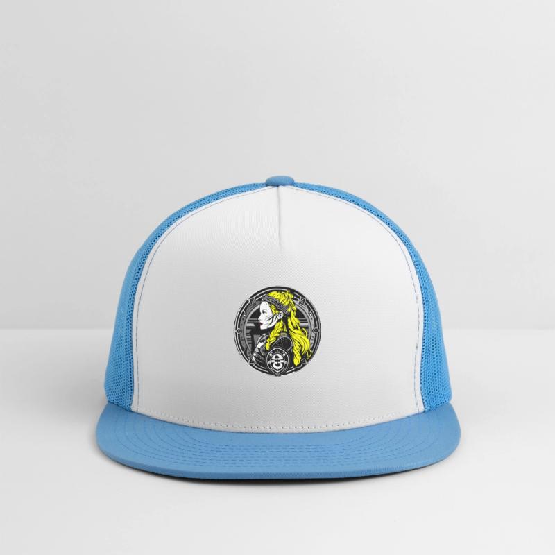 Portrait of a Medieval Warrior Blonde Woman