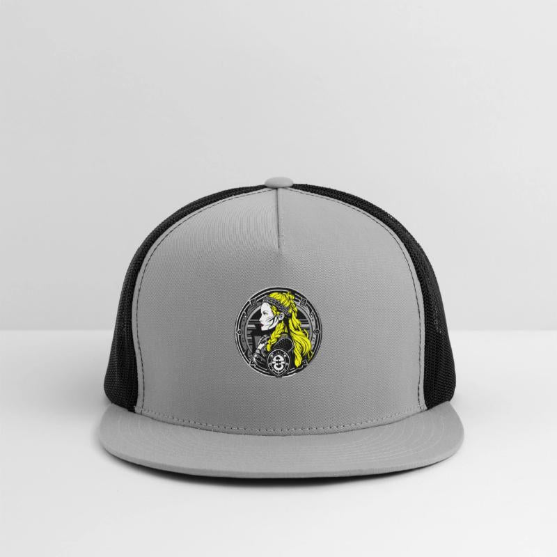 Portrait of a Medieval Warrior Blonde Woman