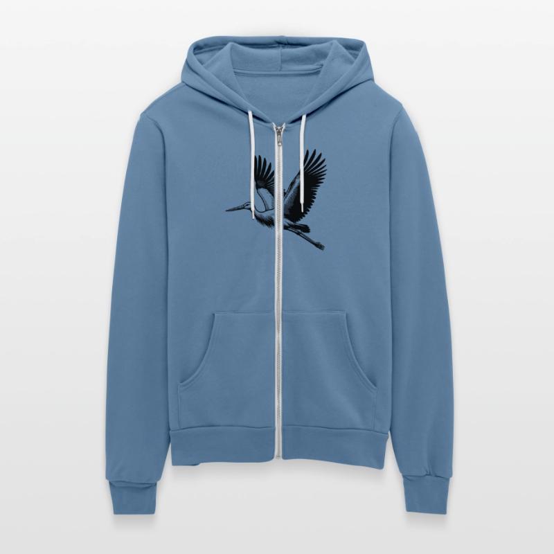 Pretty Flying Stork Bird