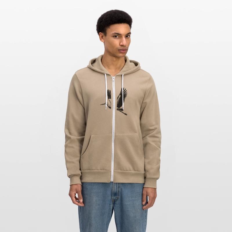 Pretty Flying Stork Bird