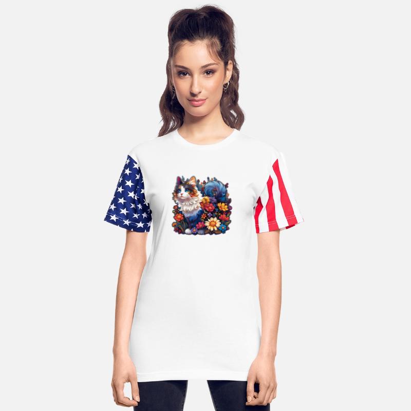 Pride Cat in Wildflower Meadow