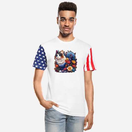 Pride Cat in Wildflower Meadow